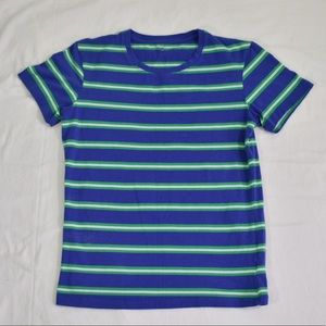 Great Nw Blue and green striped T shirt